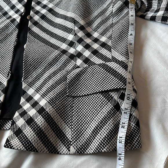 Doncaster Vintage Black & White Size 12 Blazer Jacket Silk EUC Business Casual - Picture 10 of 10